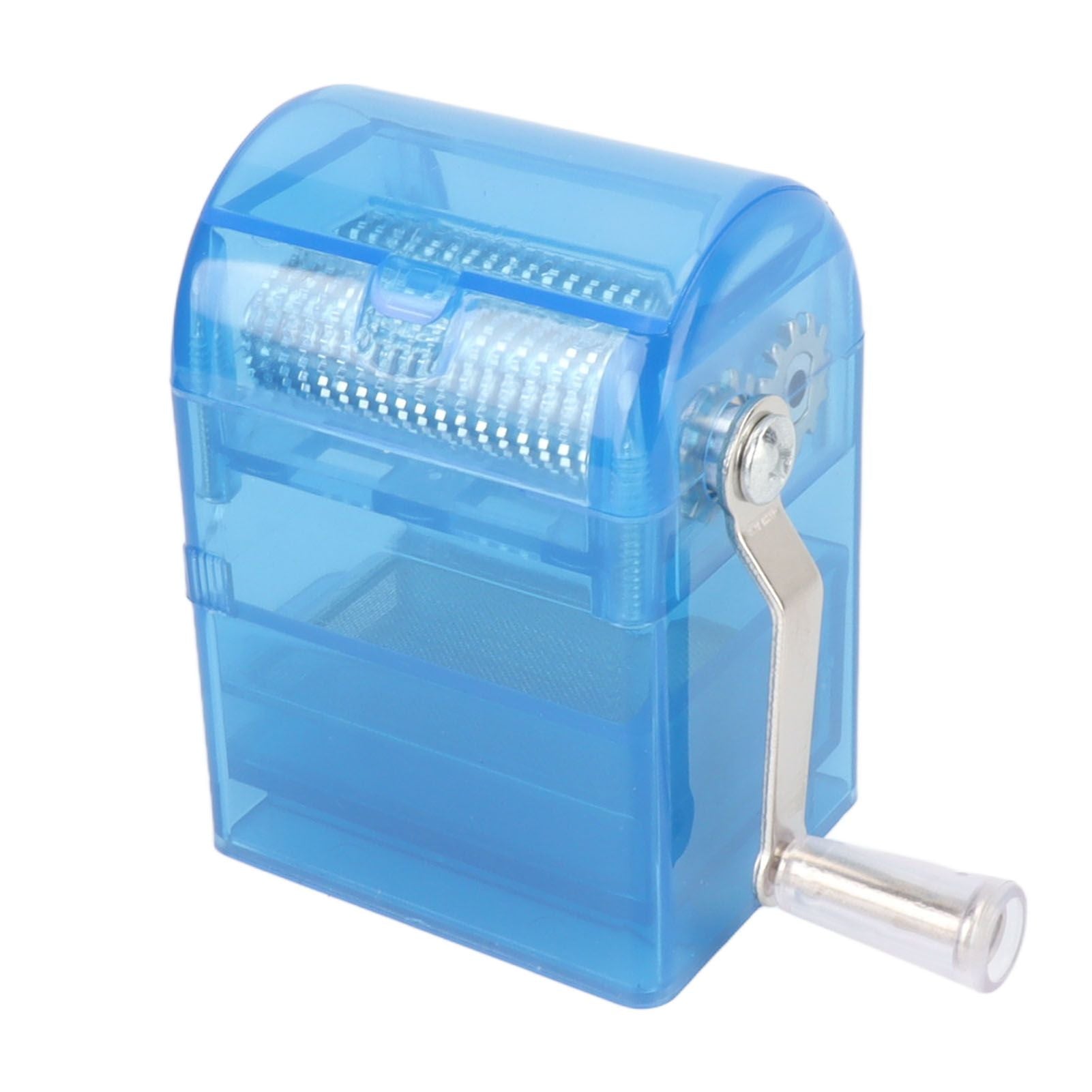 Hand Crank Crusher Tobacco Cutter Portable Smoking Grinder With Tobacco Storage Case Blue V1294-YM0521-3117230004212