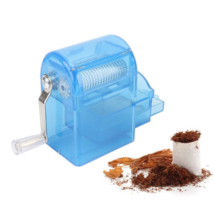 Hand Crank Crusher Tobacco Cutter Portable Smoking Grinder With Tobacco Storage Case Blue V1294-YM0521-3117230004212