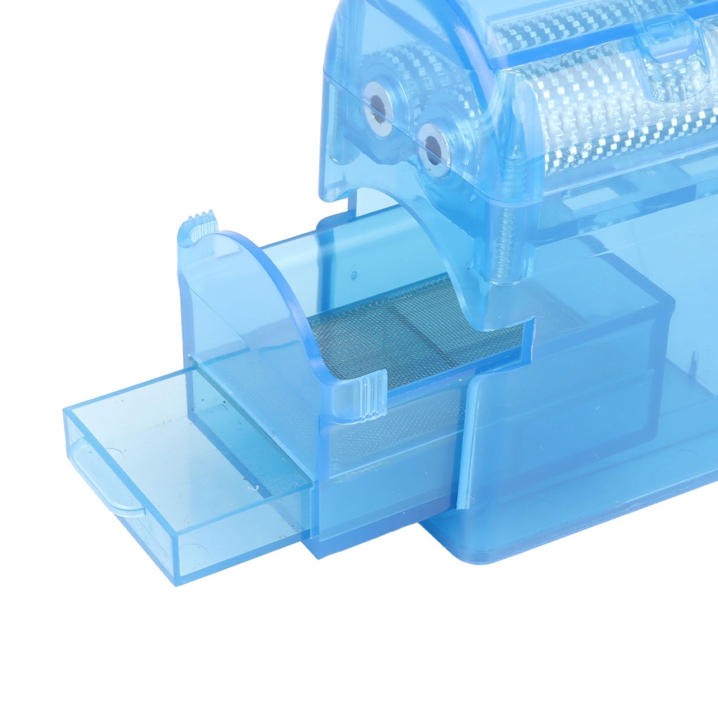 Hand Crank Crusher Tobacco Cutter Portable Smoking Grinder With Tobacco Storage Case Blue V1294-YM0521-3117230004212