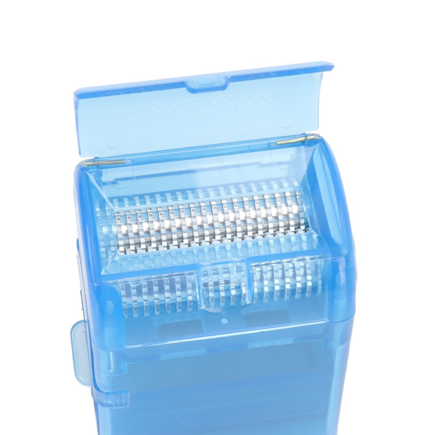 Hand Crank Crusher Tobacco Cutter Portable Smoking Grinder With Tobacco Storage Case Blue V1294-YM0521-3117230004212