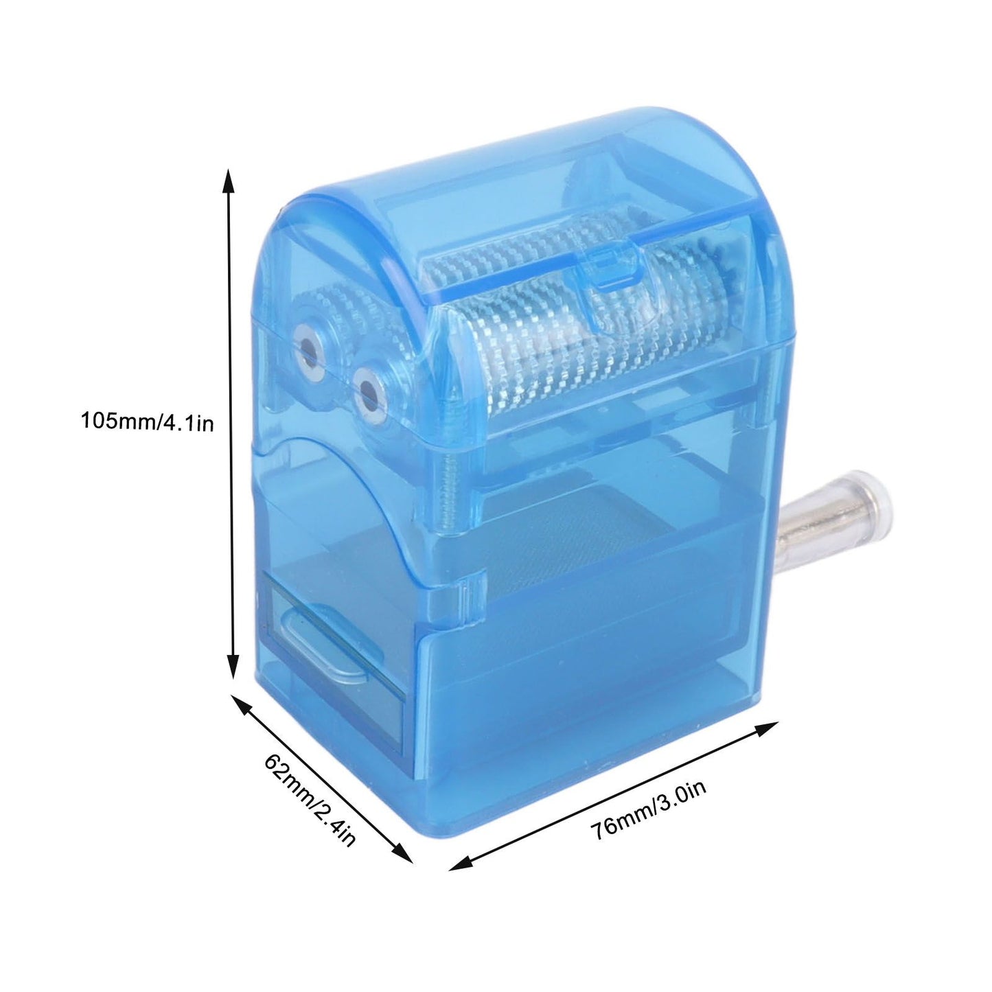 Hand Crank Crusher Tobacco Cutter Portable Smoking Grinder With Tobacco Storage Case Blue V1294-YM0521-3117230004212