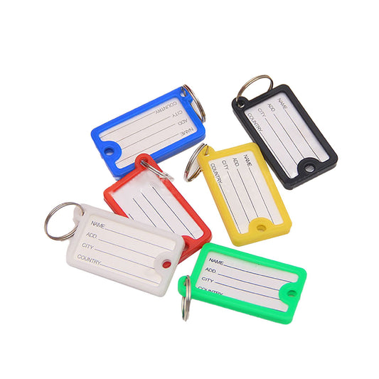 72PCS Keys Identifier Easy to Record and Identify Colorful PP Key Label for Office School Home V1294-YM0521-3117230004411