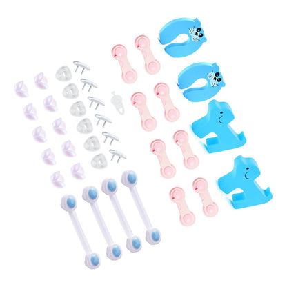 39pcs Child Proof Safety Locks Self Adhesive Baby Proofing Cabinet Locks Corner Protectors Outlets Covers for V1294-YM0521-3117230006411