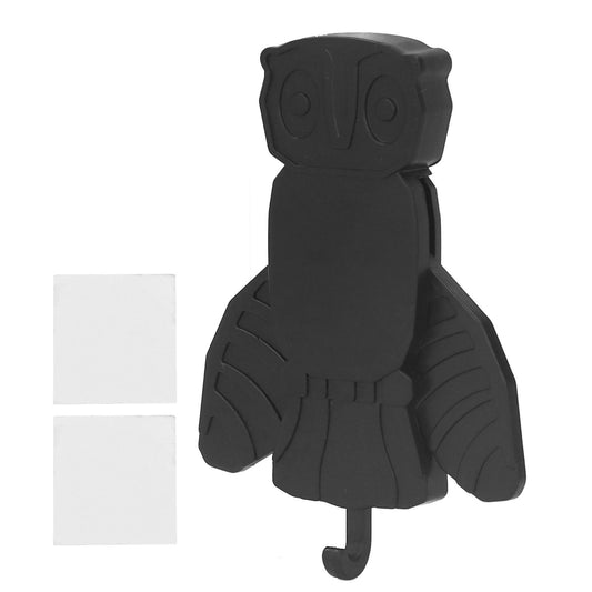 Funny Key Hanger Self Adhesive Special Shape Key Hanger Key Wall Hanger for Home Office Decoration Owl V1294-YM0521-3117230006712