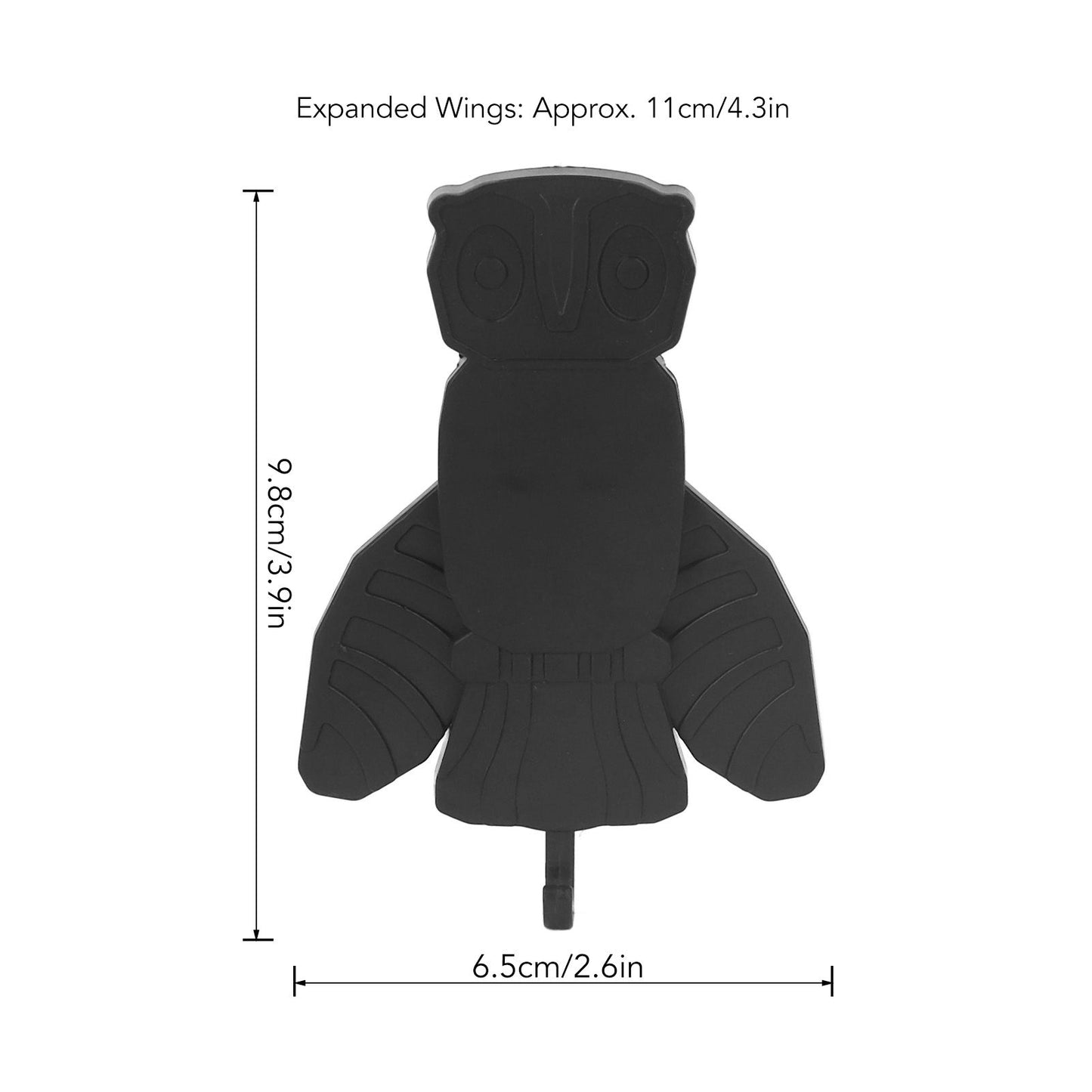 Funny Key Hanger Self Adhesive Special Shape Key Hanger Key Wall Hanger for Home Office Decoration Owl V1294-YM0521-3117230006712
