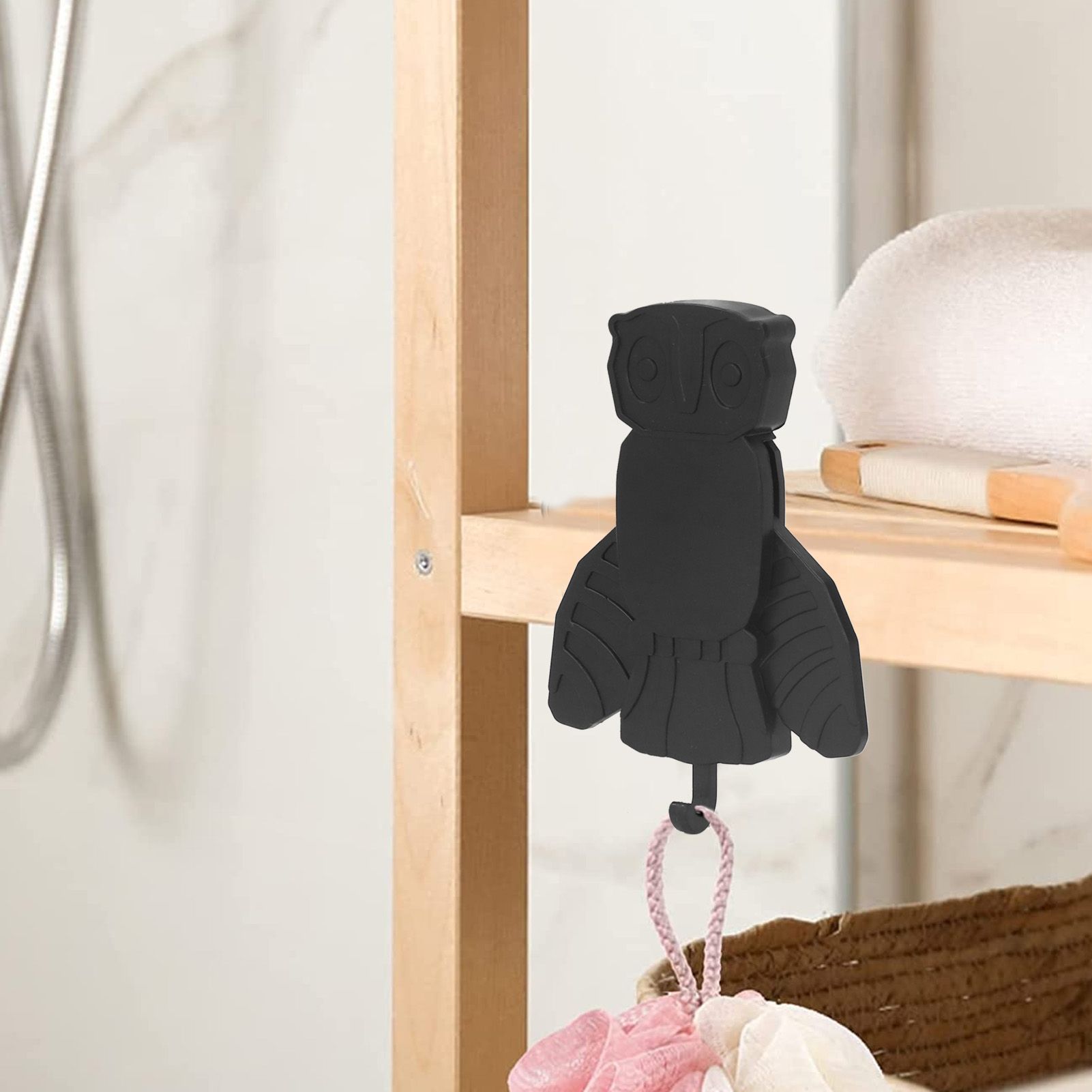 Funny Key Hanger Self Adhesive Special Shape Key Hanger Key Wall Hanger for Home Office Decoration Owl V1294-YM0521-3117230006712