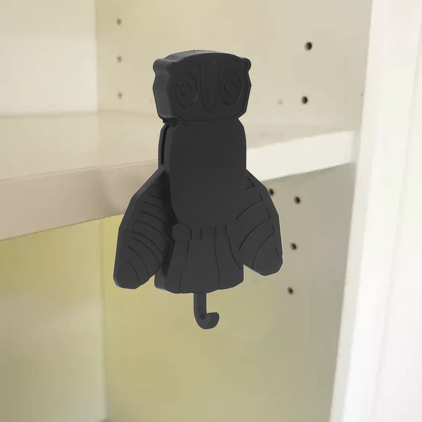 Funny Key Hanger Self Adhesive Special Shape Key Hanger Key Wall Hanger for Home Office Decoration Owl V1294-YM0521-3117230006712