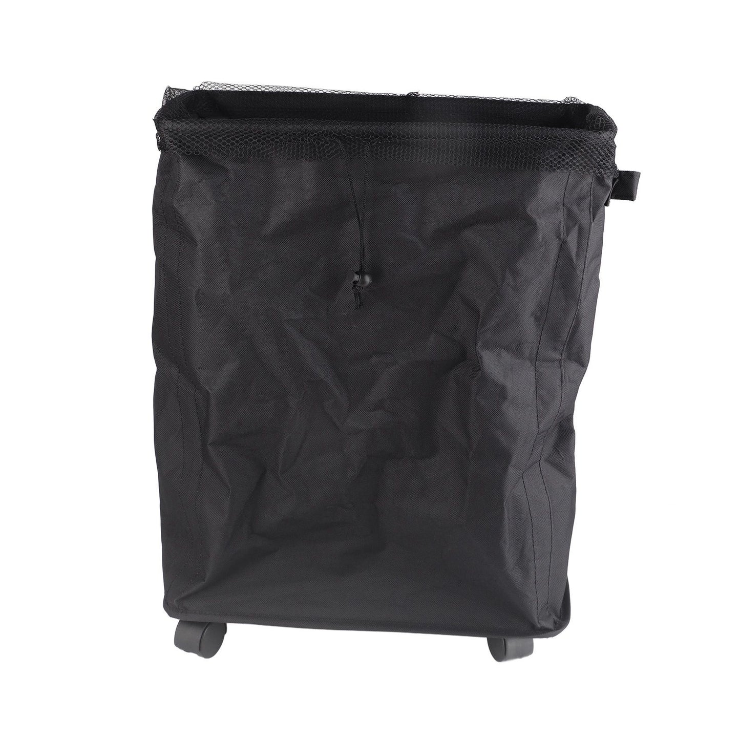 4 Roll Wheels Laundry Basket with Handles Oxford Cloth Storage Bin for Household Sundries Black V1294-YM0521-3117230008012