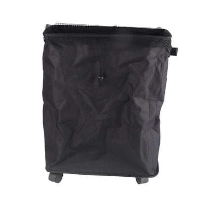 4 Roll Wheels Laundry Basket with Handles Oxford Cloth Storage Bin for Household Sundries Black V1294-YM0521-3117230008012
