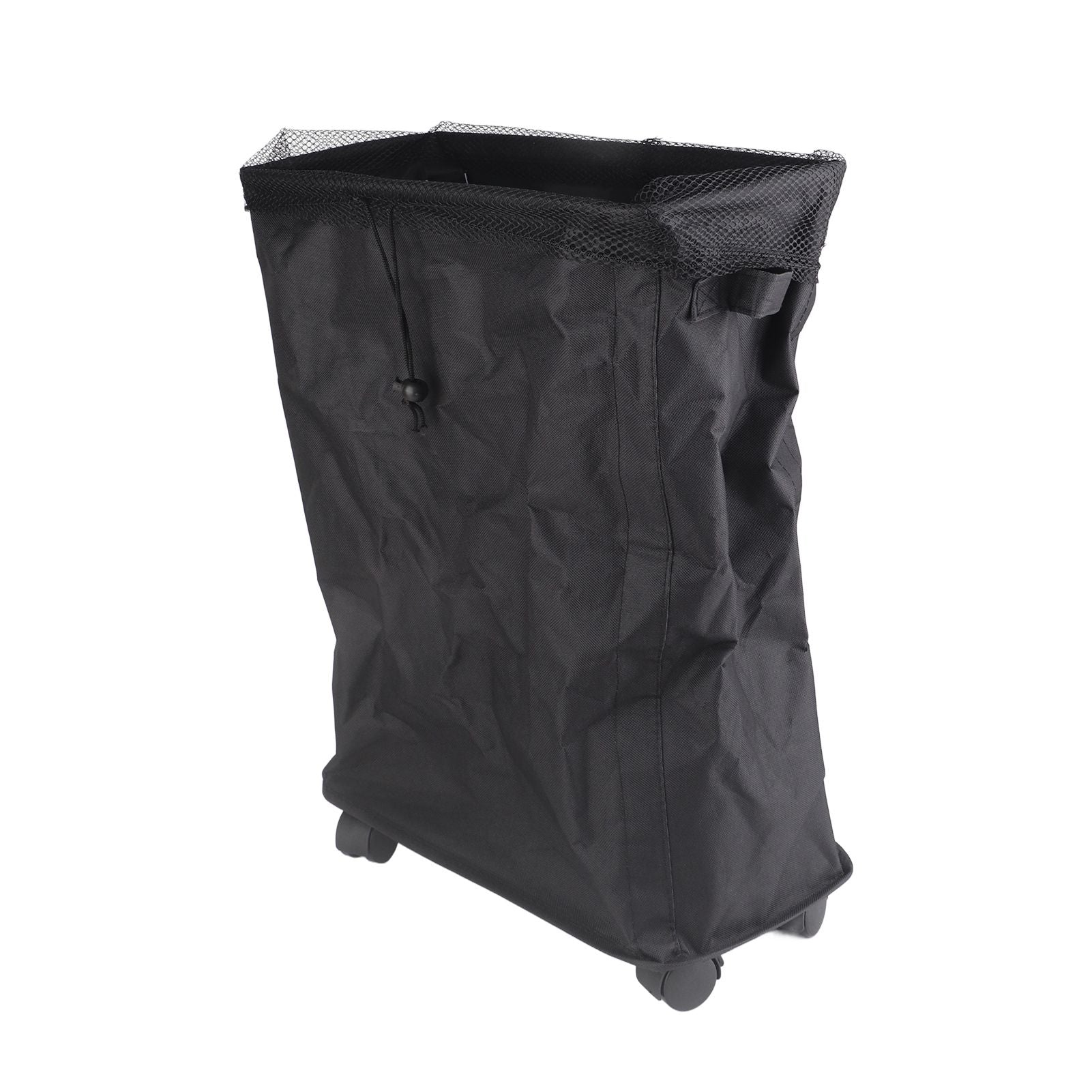 4 Roll Wheels Laundry Basket with Handles Oxford Cloth Storage Bin for Household Sundries Black V1294-YM0521-3117230008012