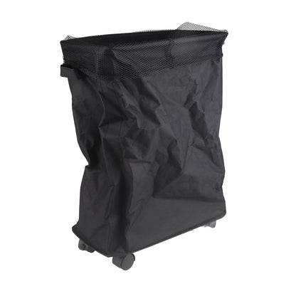 4 Roll Wheels Laundry Basket with Handles Oxford Cloth Storage Bin for Household Sundries Black V1294-YM0521-3117230008012