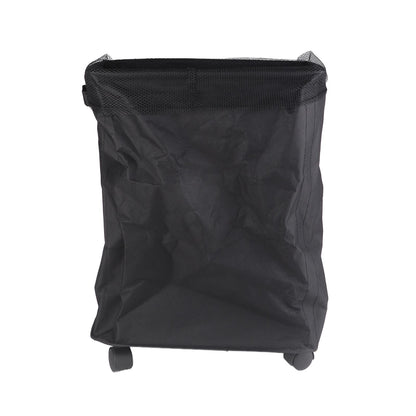4 Roll Wheels Laundry Basket with Handles Oxford Cloth Storage Bin for Household Sundries Black V1294-YM0521-3117230008012