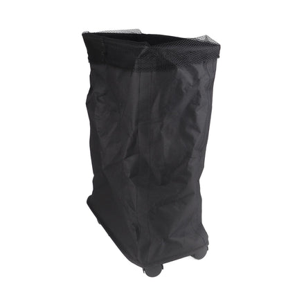 4 Roll Wheels Laundry Basket with Handles Oxford Cloth Storage Bin for Household Sundries Black V1294-YM0521-3117230008012