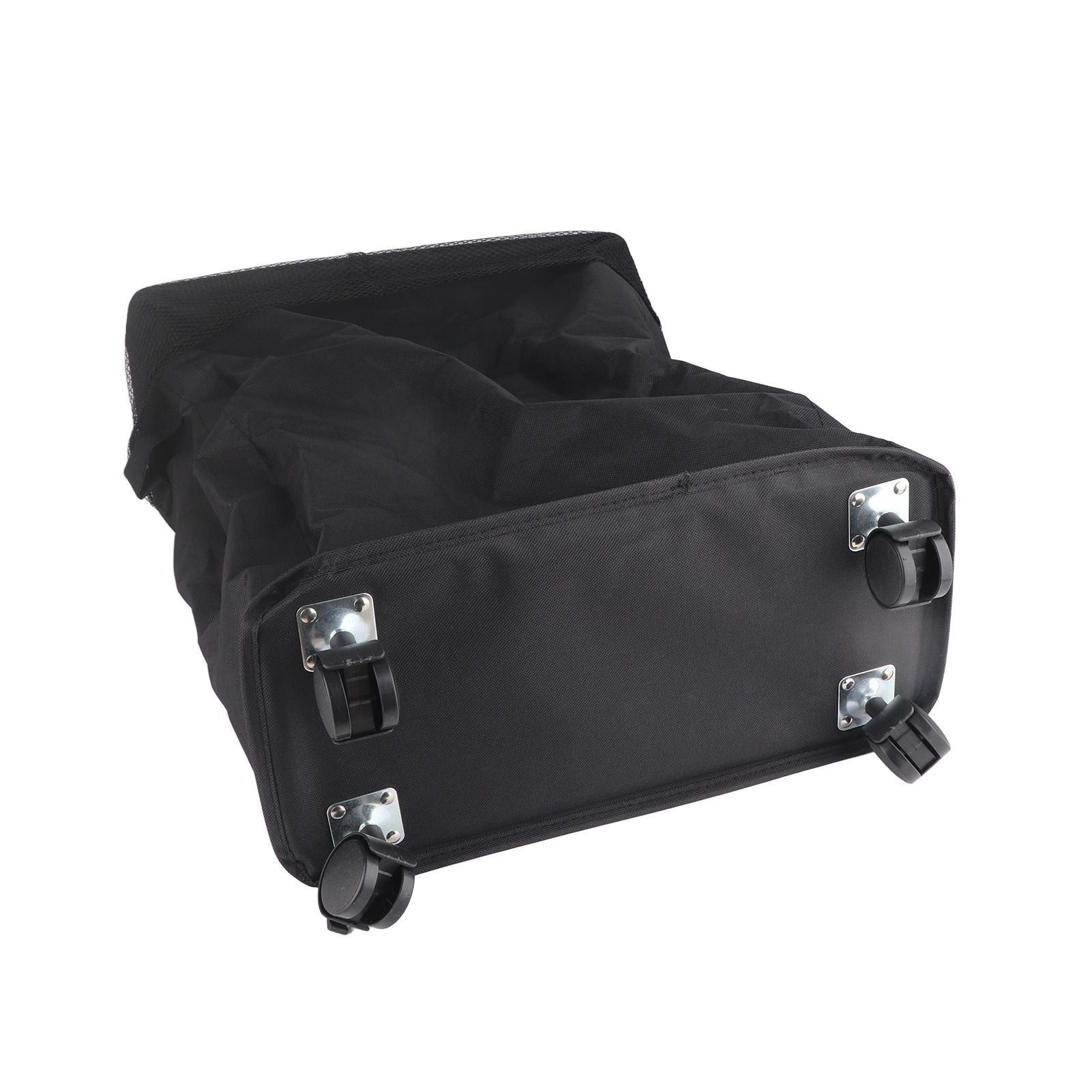 4 Roll Wheels Laundry Basket with Handles Oxford Cloth Storage Bin for Household Sundries Black V1294-YM0521-3117230008012