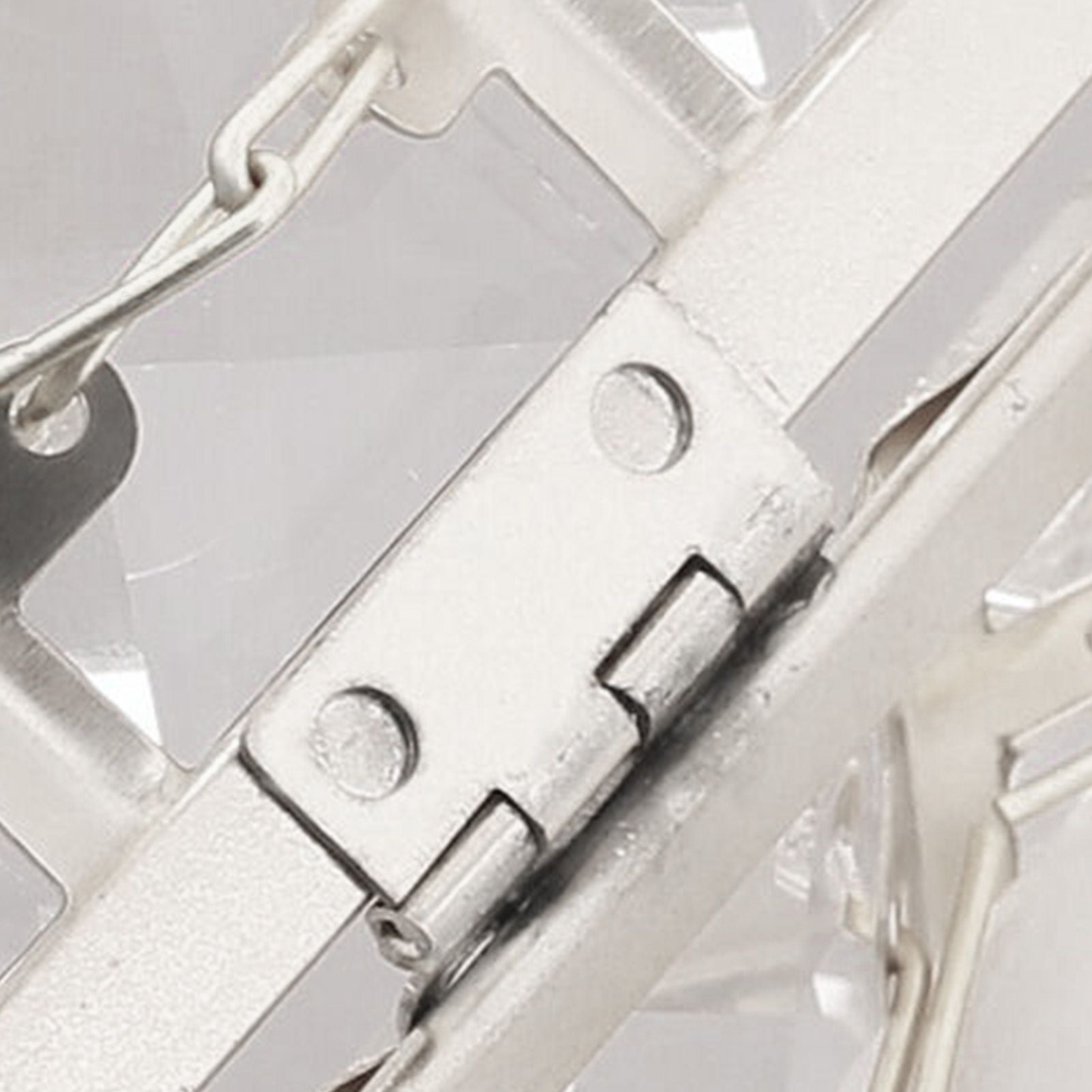 Facial Tissue Holder Light Luxury Crystal Metal Silver Tissue Dispenser Box for Living Room V1294-YM0521-3117230008311