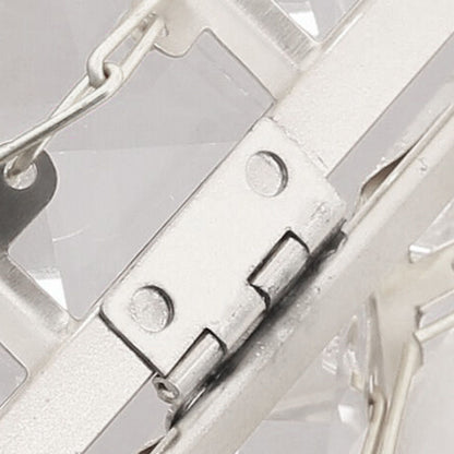 Facial Tissue Holder Light Luxury Crystal Metal Silver Tissue Dispenser Box for Living Room V1294-YM0521-3117230008311