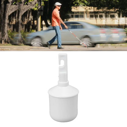 Blind Walking Cane Tip ABS Touchdown Lighting Self Standing Cane Roller Tip with Light for Travel Hiking V1294-YM0521-3117230008711