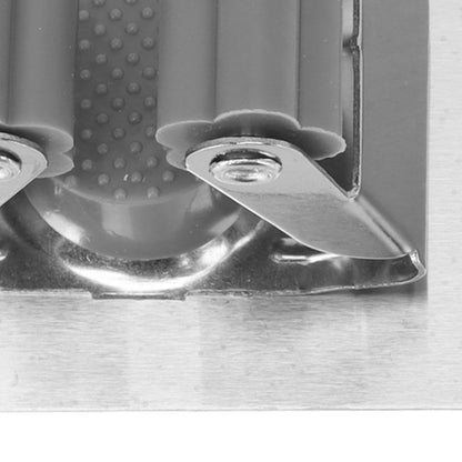 4Pcs Silver Mop Broom Holder with Hook Wall Mounted 304 Stainless Steel Mop Clip Holder V1294-YM0521-3117230009711