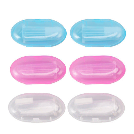 6PCS Infant Finger Toothbrush Safe and Gentle Silicone Baby Toothbrush Set for Early Oral Hygiene Training V1294-YM0521-3117230010811