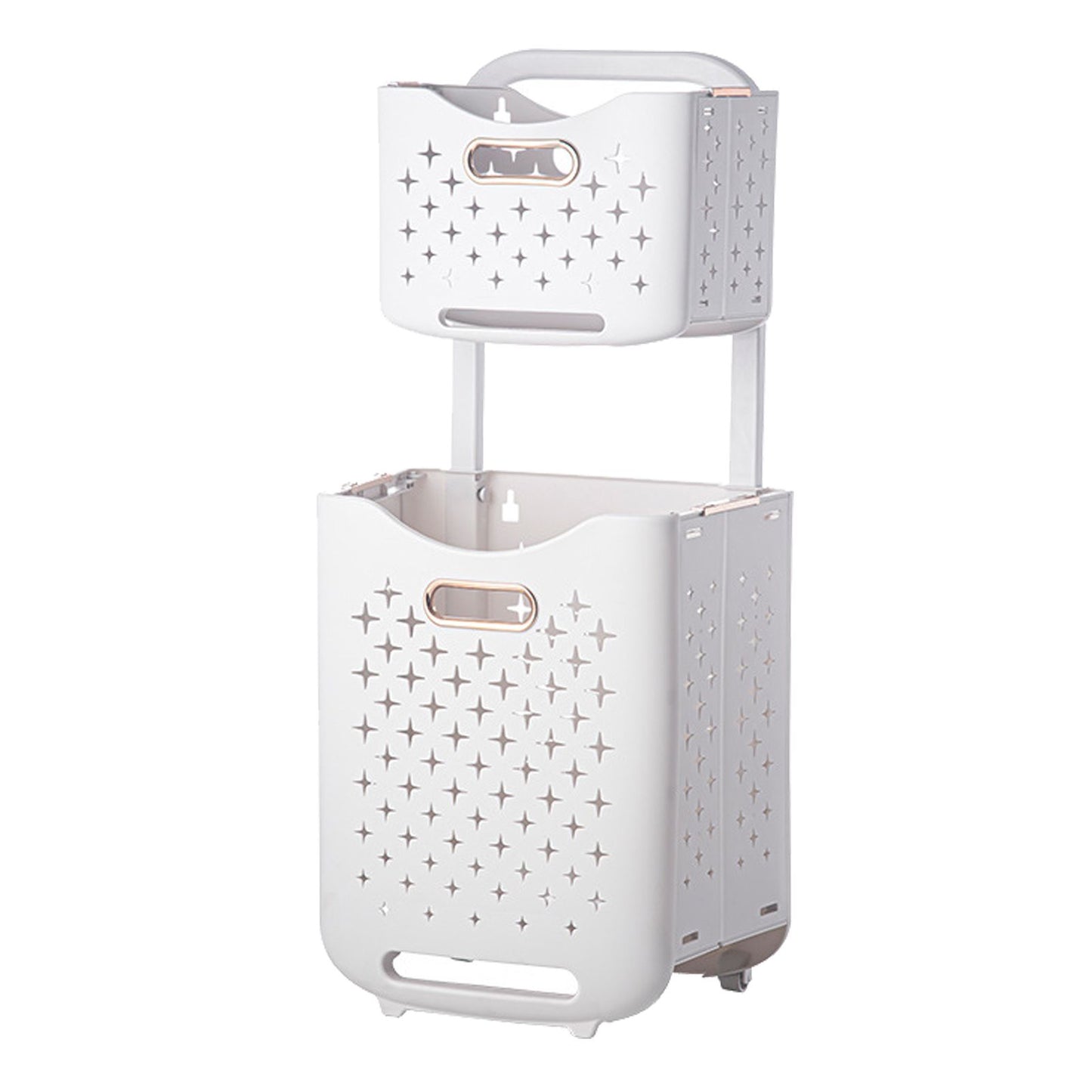 Collapsible Laundry Basket Portable Foldable Laundry Hamper Clothes Storage Organizer Basket for Home Hotel V1294-YM0521-3117230013115
