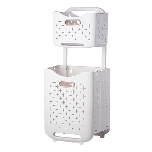 Collapsible Laundry Basket Portable Foldable Laundry Hamper Clothes Storage Organizer Basket for Home Hotel V1294-YM0521-3117230013115