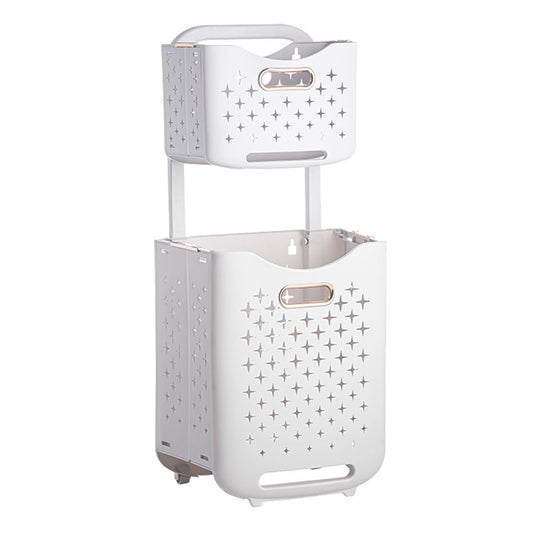 Collapsible Laundry Basket Portable Foldable Laundry Hamper Clothes Storage Organizer Basket for Home Hotel V1294-YM0521-3117230013115