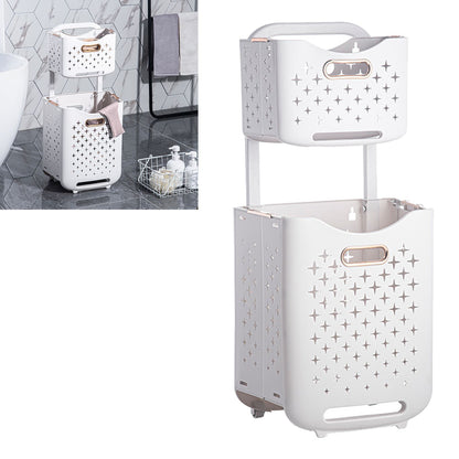 Collapsible Laundry Basket Portable Foldable Laundry Hamper Clothes Storage Organizer Basket for Home Hotel V1294-YM0521-3117230013115