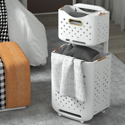 Collapsible Laundry Basket Portable Foldable Laundry Hamper Clothes Storage Organizer Basket for Home Hotel V1294-YM0521-3117230013115