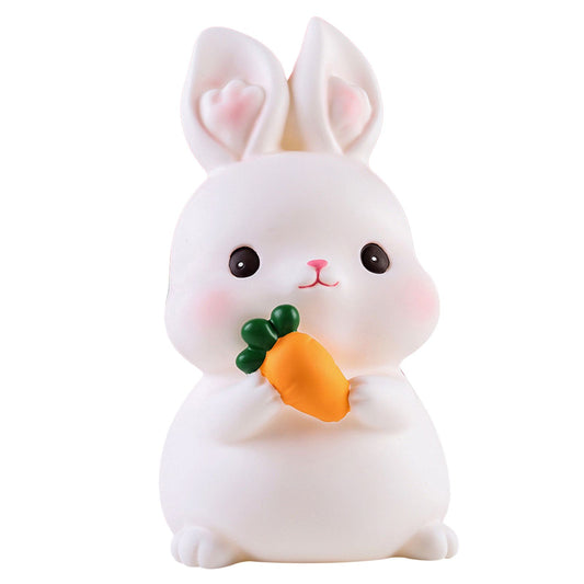 Kids Piggy Bank Cute Cartoon Money Coin Bank Anti Fall Vinyl Resin Money Bank for Boys Girls Bunny V1294-YM0521-3117230013313