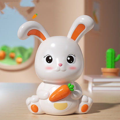 Piggy Bank Plastic Cute Rabbit Shape Fall Prevention Large Capacity Bunny Money Box for Children Gift V1294-YM0521-3117230016811