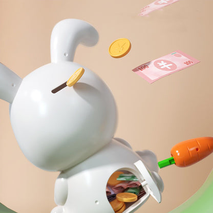 Piggy Bank Plastic Cute Rabbit Shape Fall Prevention Large Capacity Bunny Money Box for Children Gift V1294-YM0521-3117230016811