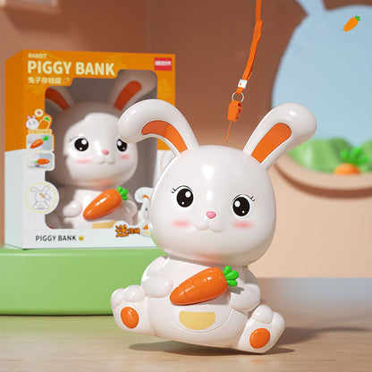 Piggy Bank Plastic Cute Rabbit Shape Fall Prevention Large Capacity Bunny Money Box for Children Gift V1294-YM0521-3117230016811