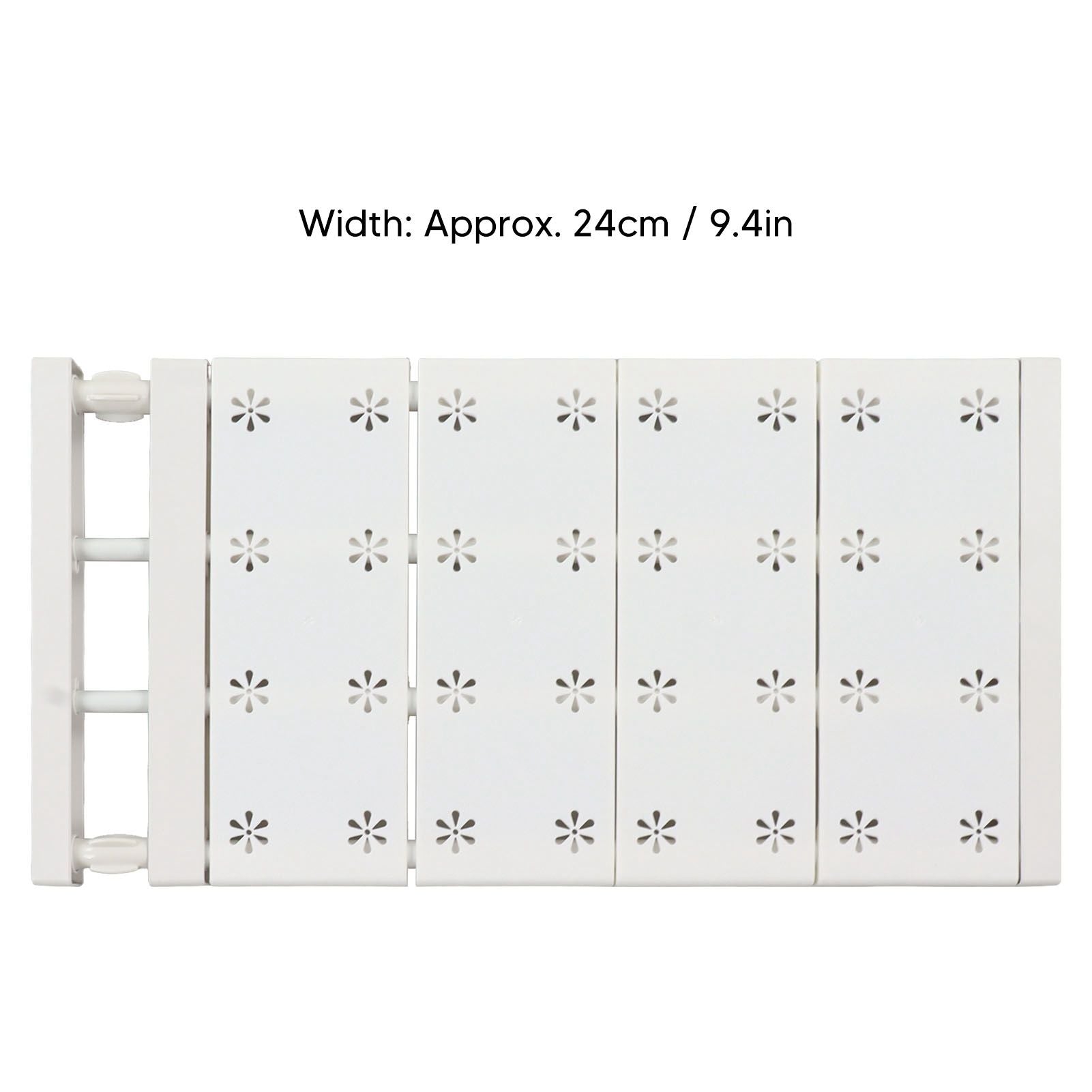 Wardrobe Partition Board Storage Extendable Rod Space Saving Layered Partition Board for Cabinet 18.9-31.5in V1294-YM0521-3117230020113