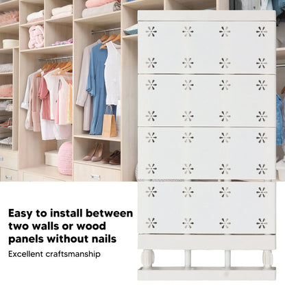 Wardrobe Partition Board Storage Extendable Rod Space Saving Layered Partition Board for Cabinet 18.9-31.5in V1294-YM0521-3117230020113