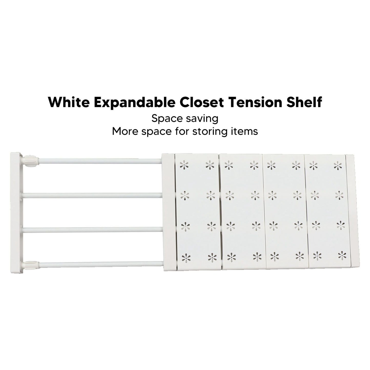 Wardrobe Partition Board Storage Extendable Rod Space Saving Layered Partition Board for Cabinet 18.9-31.5in V1294-YM0521-3117230020113