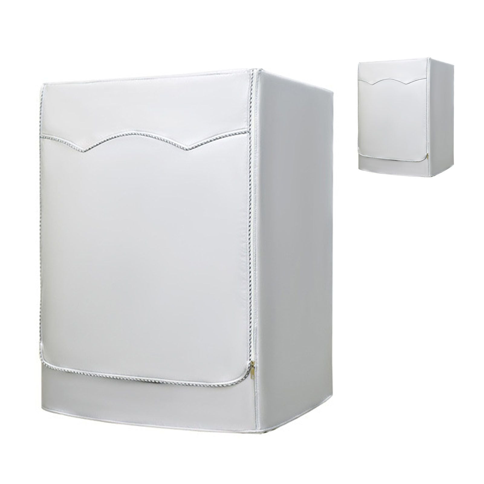 Washing Machine Cover Waterproof Dustproof Sunscreen for Fully Automatic Washer Silvering Oxford Cloth Piping V1294-YM0521-3117230020611