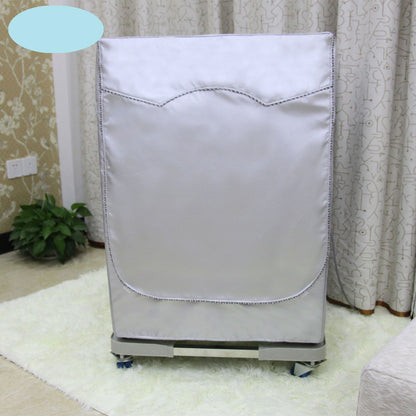 Washing Machine Cover Waterproof Dustproof Sunscreen for Fully Automatic Washer Silvering Oxford Cloth Piping V1294-YM0521-3117230020611