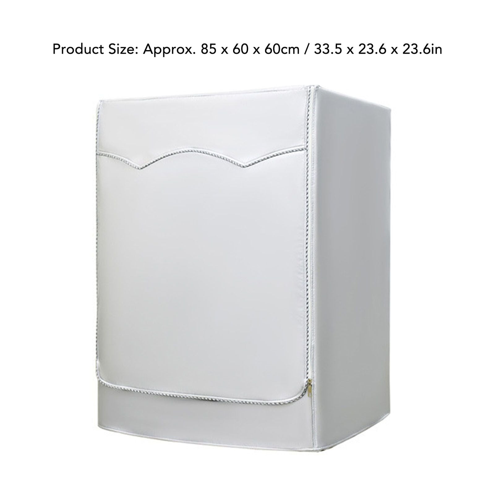 Washing Machine Cover Waterproof Dustproof Sunscreen for Fully Automatic Washer Silvering Oxford Cloth Piping V1294-YM0521-3117230020611