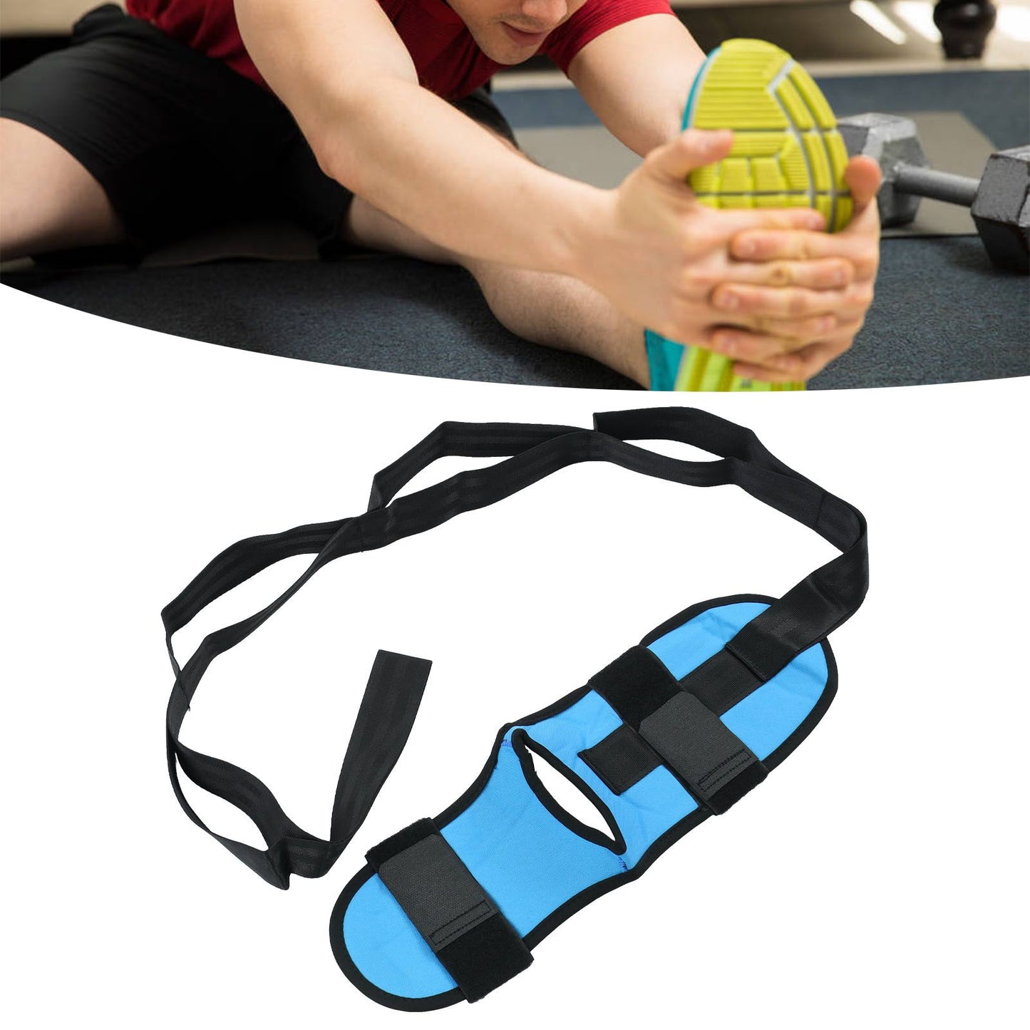 Leg Stretching Strap Muscle Relaxing High Elasticity Improve Flexibility Rehabilitation Foot Stretch Strap V1294-YM0521-3117230022512