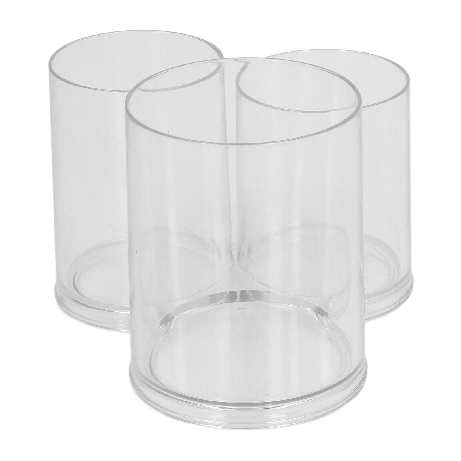 Clear Round Plastic Makeup Container Transparent Cylinder Makeup Brush Holder Organizer V1294-YM0521-3117230023211