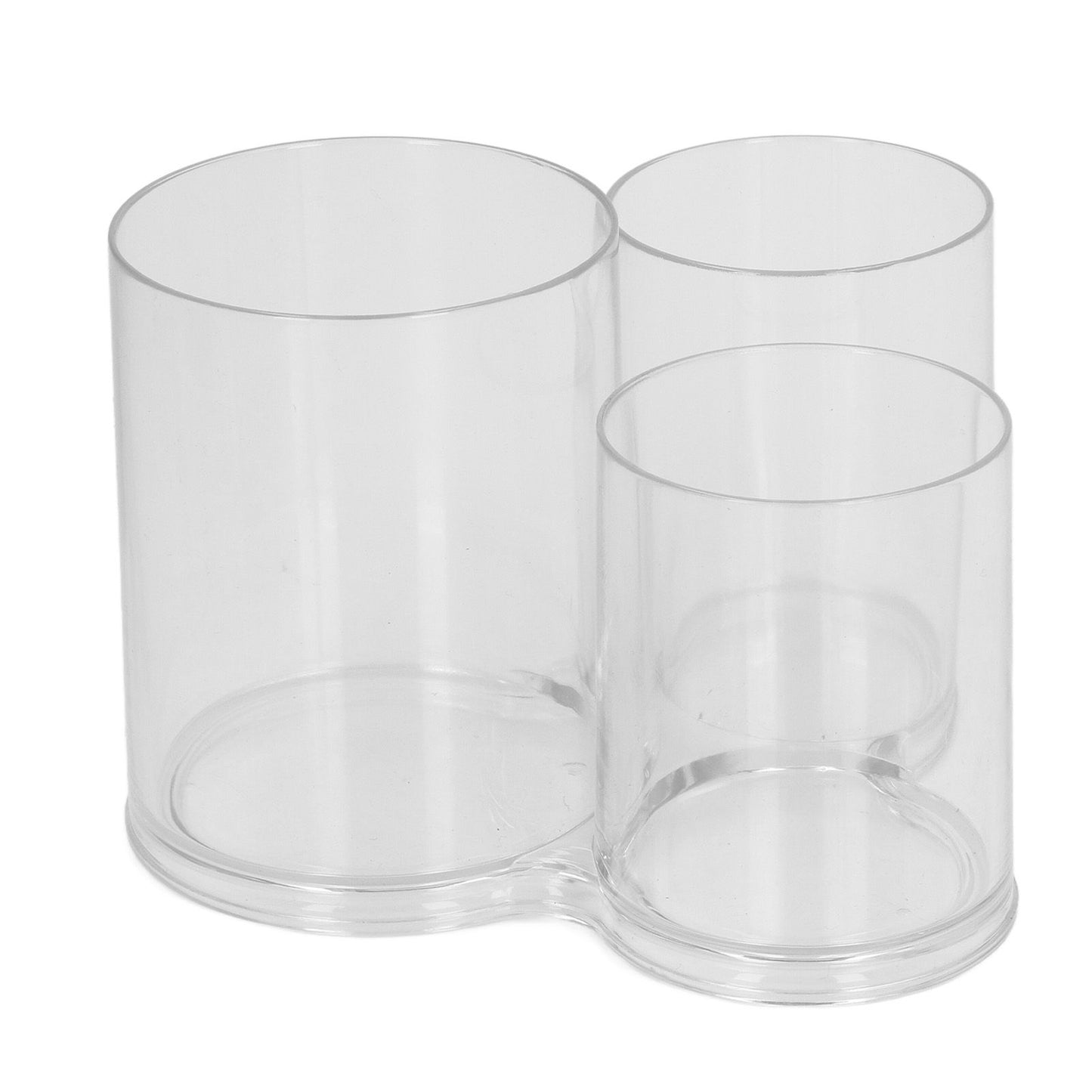Clear Round Plastic Makeup Container Transparent Cylinder Makeup Brush Holder Organizer V1294-YM0521-3117230023211