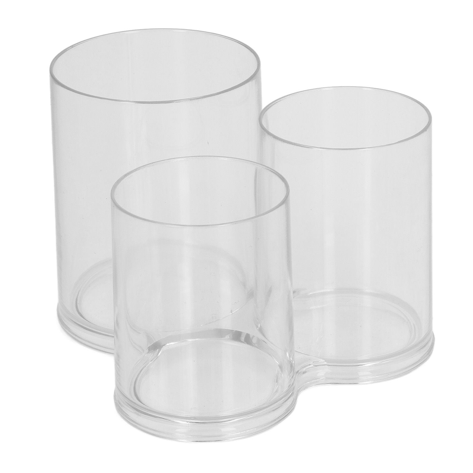 Clear Round Plastic Makeup Container Transparent Cylinder Makeup Brush Holder Organizer V1294-YM0521-3117230023211
