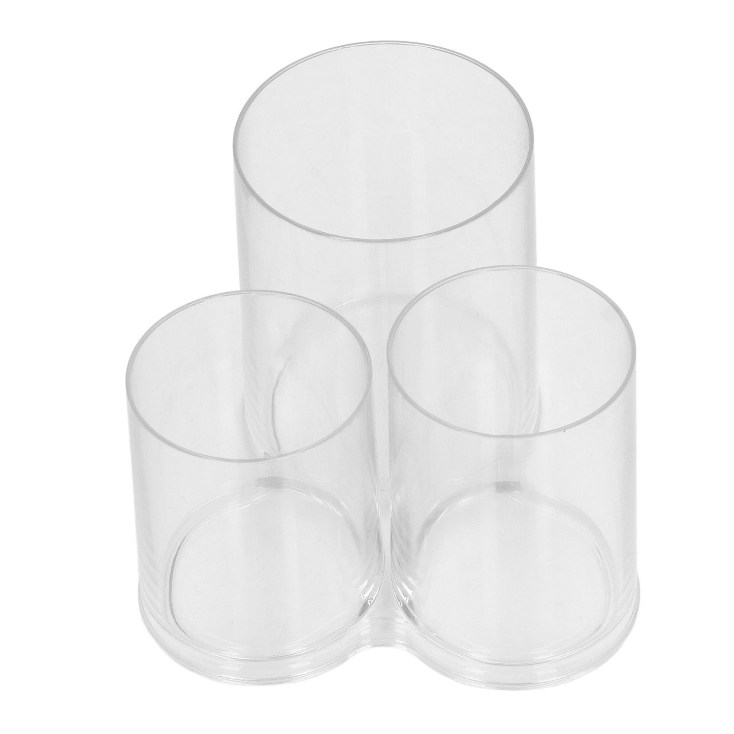 Clear Round Plastic Makeup Container Transparent Cylinder Makeup Brush Holder Organizer V1294-YM0521-3117230023211