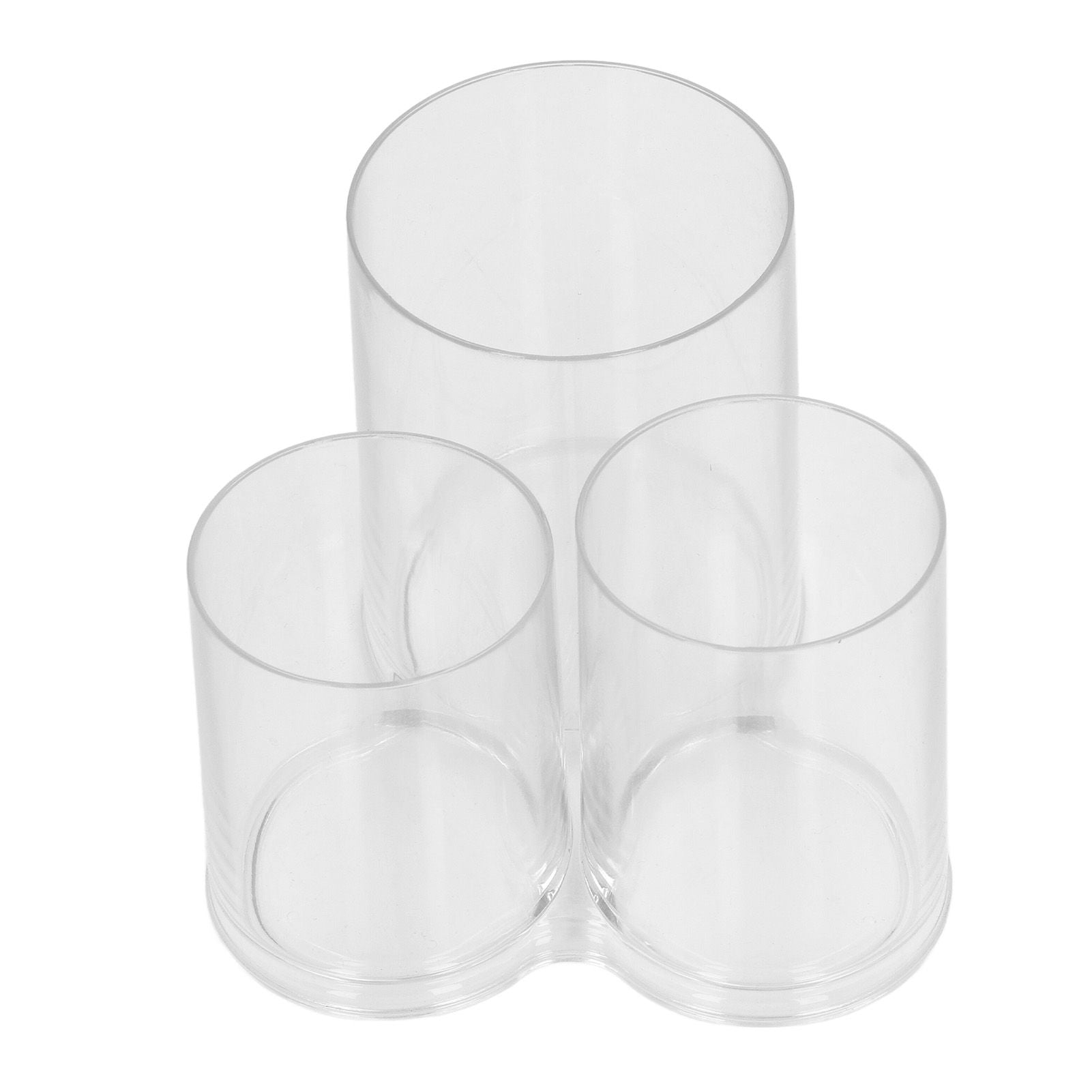 Clear Round Plastic Makeup Container Transparent Cylinder Makeup Brush Holder Organizer V1294-YM0521-3117230023211
