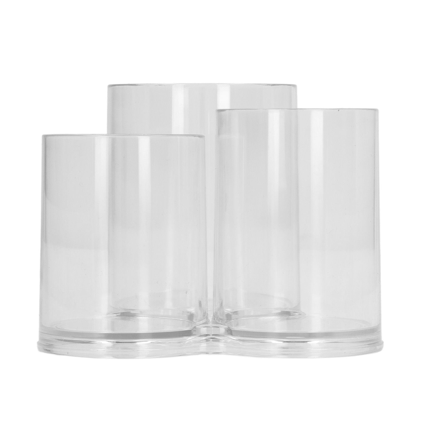 Clear Round Plastic Makeup Container Transparent Cylinder Makeup Brush Holder Organizer V1294-YM0521-3117230023211