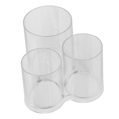 Clear Round Plastic Makeup Container Transparent Cylinder Makeup Brush Holder Organizer V1294-YM0521-3117230023211