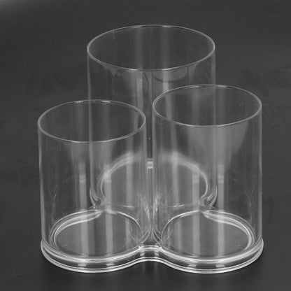 Clear Round Plastic Makeup Container Transparent Cylinder Makeup Brush Holder Organizer V1294-YM0521-3117230023211