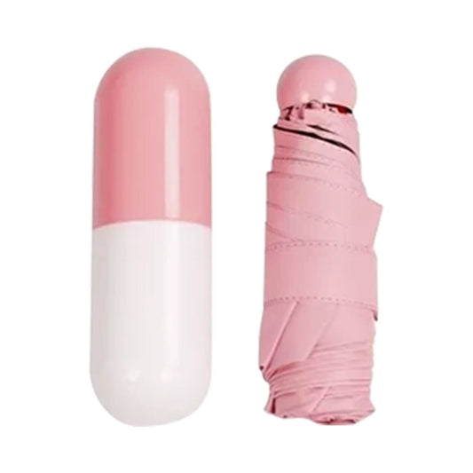 Pocket Umbrella Mini Compact Foldable Umbrella Pink for Sunny and Rainny Days 6 Umbrella Ribs V1294-YM0521-3117230024011