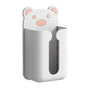 Wall Mounted Tissue Box Punching Free Cute Bear Pattern Plastic Tissue Dispenser for Home Bathroom White Bear V1294-YM0521-3117230024211