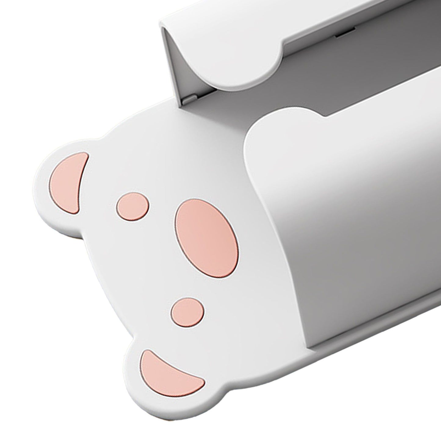 Wall Mounted Tissue Box Punching Free Cute Bear Pattern Plastic Tissue Dispenser for Home Bathroom White Bear V1294-YM0521-3117230024211